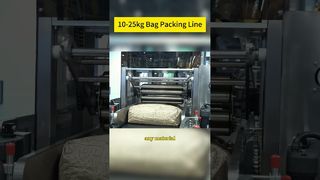 W pełni automatyczna linia do paletyzacji opakowań w workach 10-25 kg | Przełączanie parametrów jednym kliknięciem