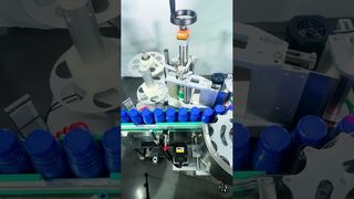 Automatyczna maszyna do etykietowania # linia do napełniania butelek # linia do butelkowania #factoryautomation #labelingmachine