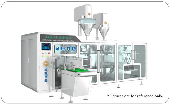 DGD-280BJ PLC sterowana automatyczna maszyna do pakowania zakładek 380V 50Hz 6kw