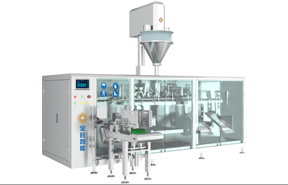 Horizontal Pesticide Filling Machine with Automatic Bag Opening Filling and Sealing Suitable for Various Packaging Sizes